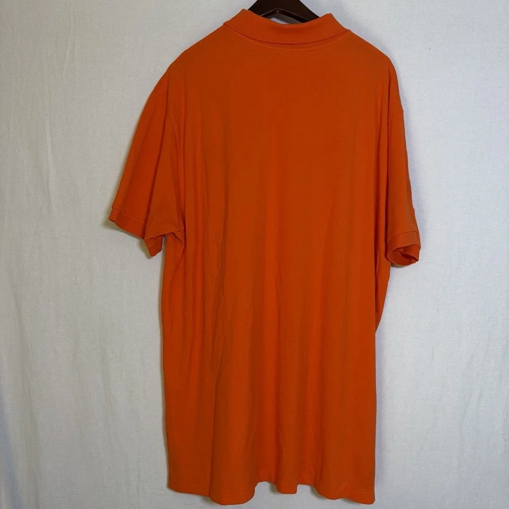 POLO RALPH LAUREN Mens 1XB Big Pony Classic Fit Polo Shirt Orange Big Accents